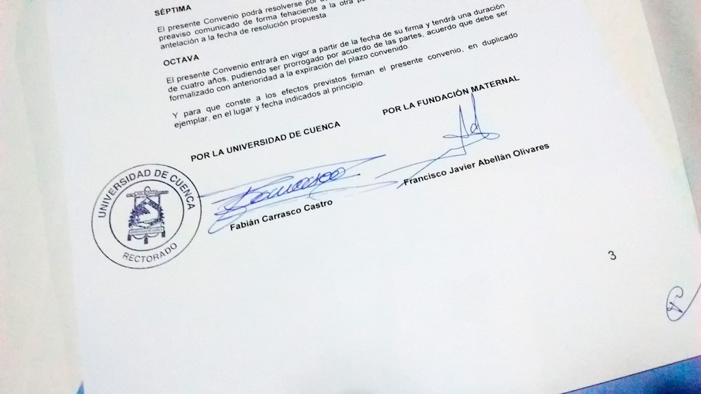 Ecuador firmó acuerdo